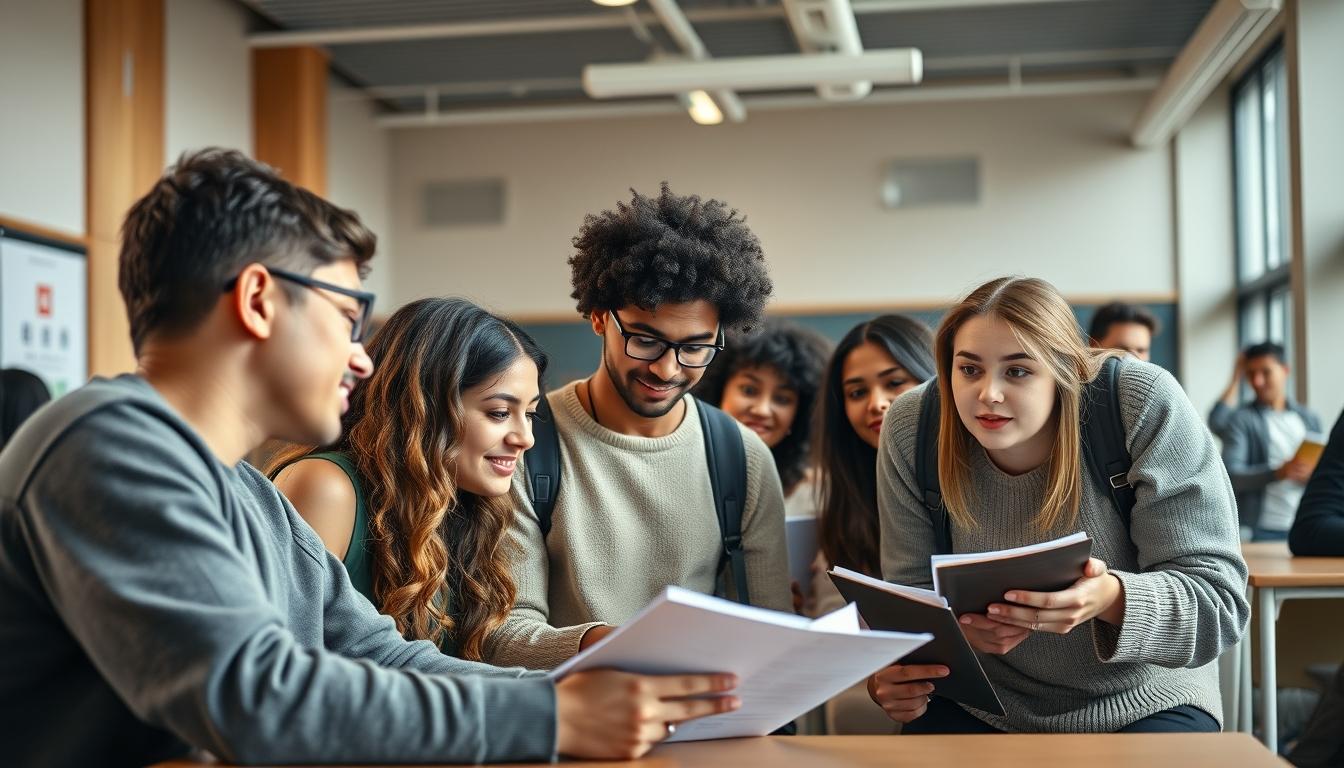 Modern university campus for students