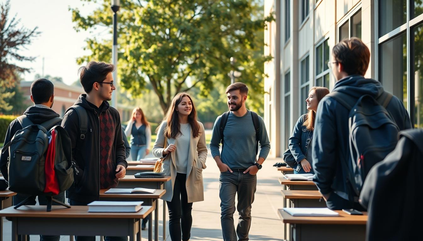 Students collaborating in study space